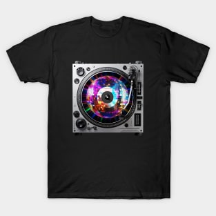 Turntable with a Disco Ball T-Shirt